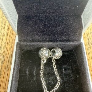 RETIRED Pandora Band of Hearts Safety Chain Charm #791088
